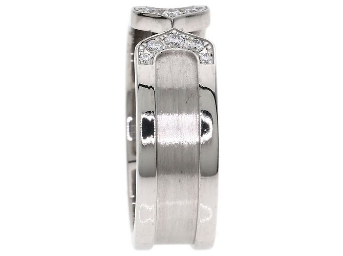 Anello Cartier C2 Diamond Band in oro bianco 18K - vista 3