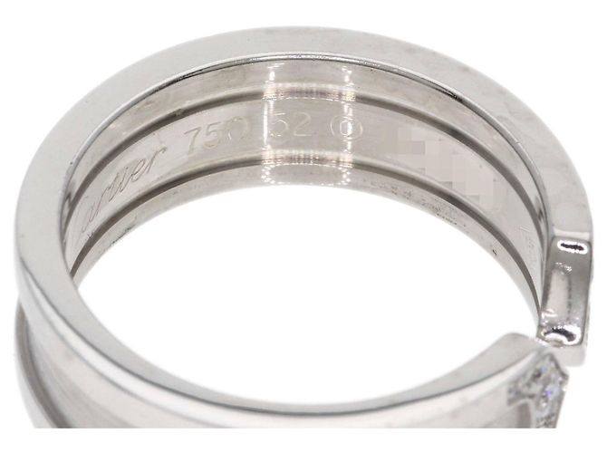 Anello Cartier C2 Diamond Band in oro bianco 18K - vista 5
