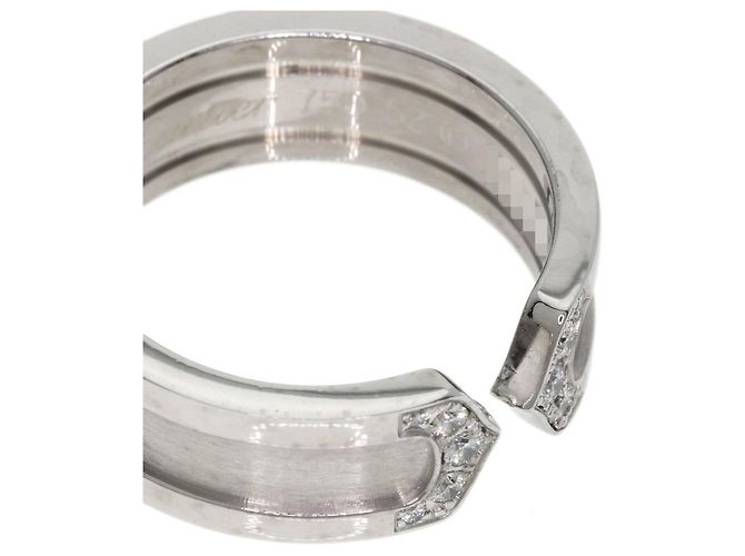 Anello Cartier C2 Diamond Band in oro bianco 18K - vista 7