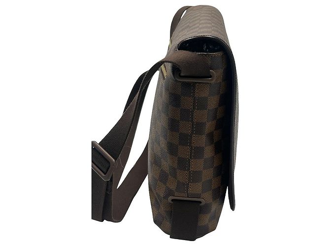 Borsa Louis Vuitton Brooklyn Damier MM Marrone - vista 3