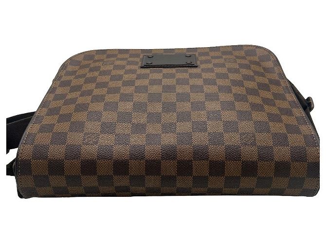Borsa Louis Vuitton Brooklyn Damier MM Marrone - vista 4