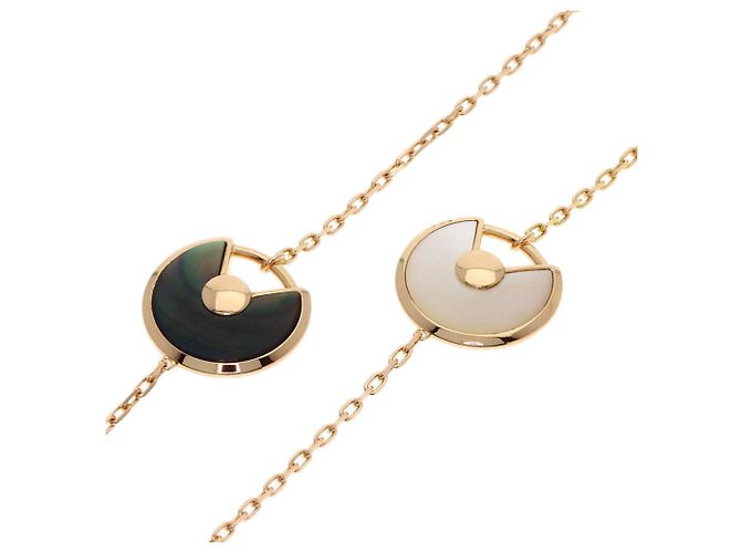 Lange Halskette Cartier Amulette Malachite Shell Diamond - Ansicht 5