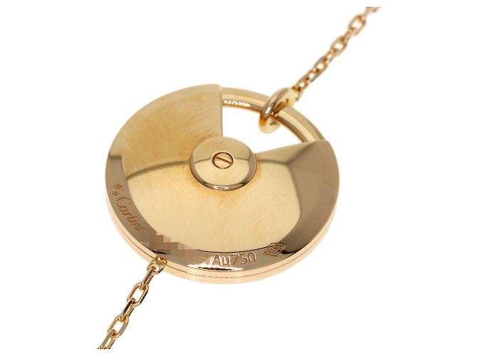 Lange Halskette Cartier Amulette Malachite Shell Diamond - Ansicht 8