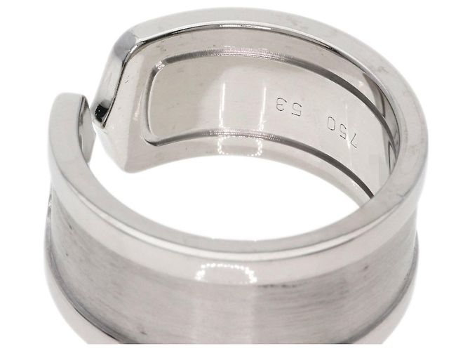 Anello C2 Band in oro bianco 18K Cartier - vista 10