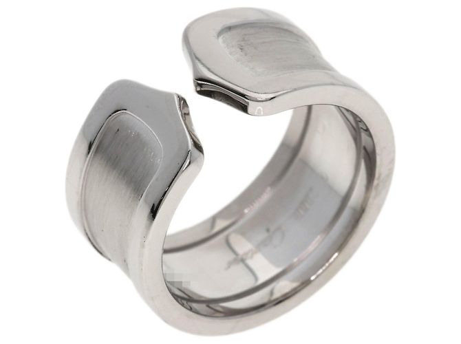Anello C2 Band in oro bianco 18K Cartier - vista 2