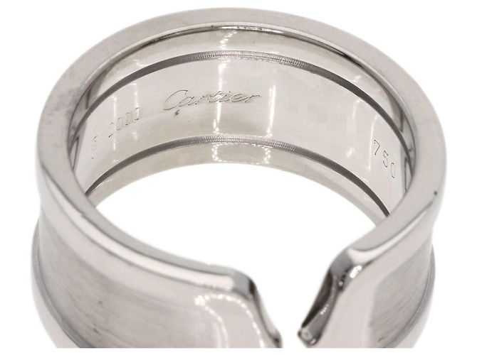 Anello C2 Band in oro bianco 18K Cartier - vista 5