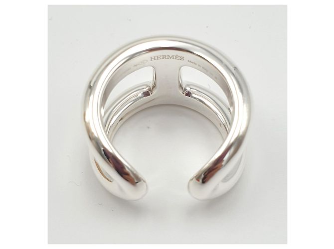 Anillo Hermès Osmose GM Plata de Ley Talla 58 - vista 3