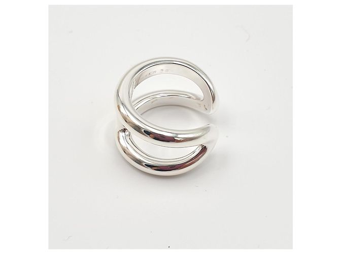 Anillo Hermès Osmose GM Plata de Ley Talla 58 - vista 5