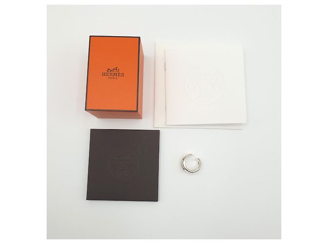 Anillo Hermès Osmose GM Plata de Ley Talla 58 - vista 7
