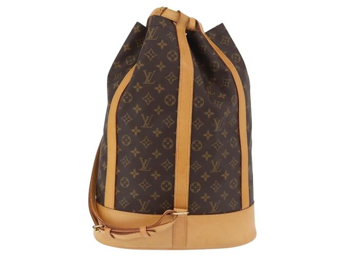 Zaino Louis Vuitton Randonnee Monogram Canvas GM Marrone - vista 2