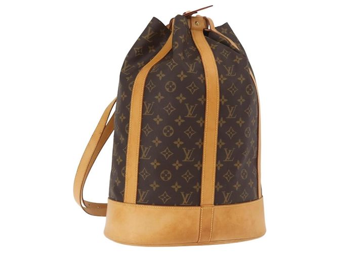 Zaino Louis Vuitton Randonnee Monogram Canvas GM Marrone - vista 4