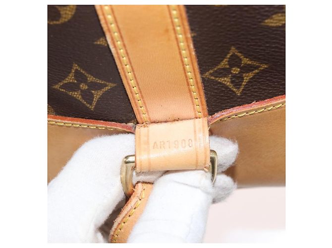 Zaino Louis Vuitton Randonnee Monogram Canvas GM Marrone - vista 7