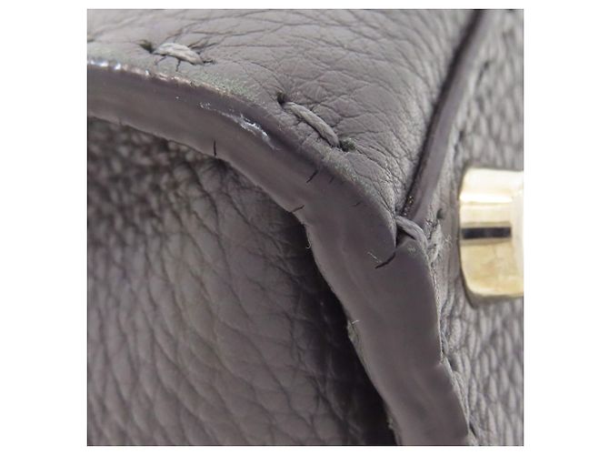 Borsa a 2 modi Fendi Peekaboo Medium Selleria Marrone - vista 17