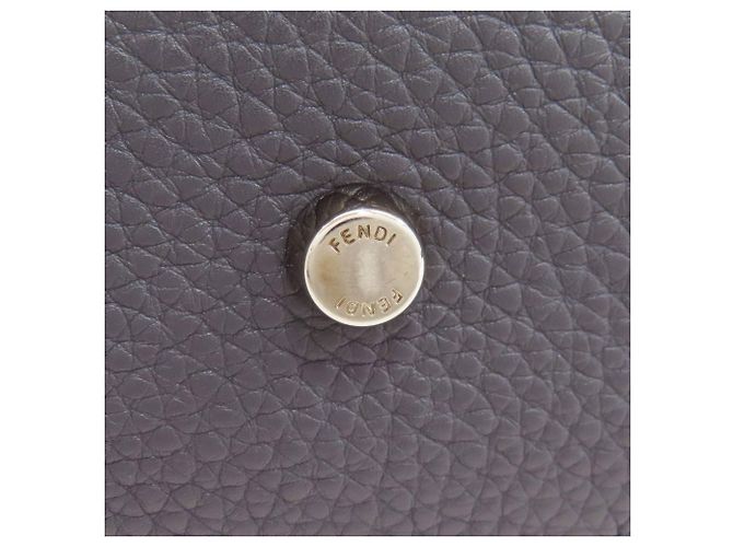 Borsa a 2 modi Fendi Peekaboo Medium Selleria Marrone - vista 18