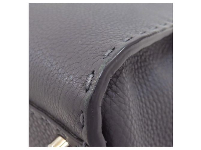 Borsa a 2 modi Fendi Peekaboo Medium Selleria Marrone - vista 22