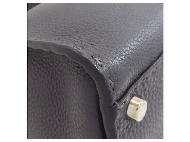 Borsa a 2 modi Fendi Peekaboo Medium Selleria Marrone - vista 23