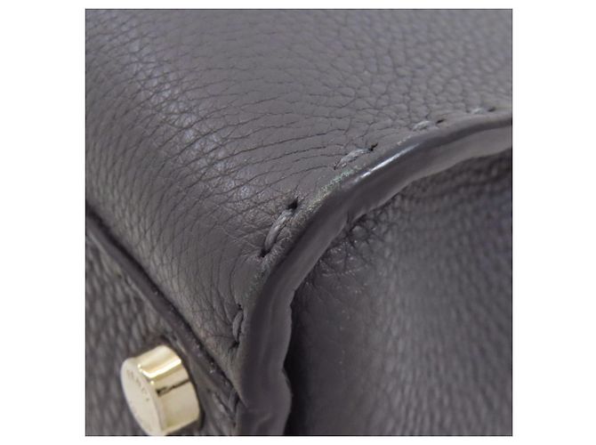 Borsa a 2 modi Fendi Peekaboo Medium Selleria Marrone - vista 24