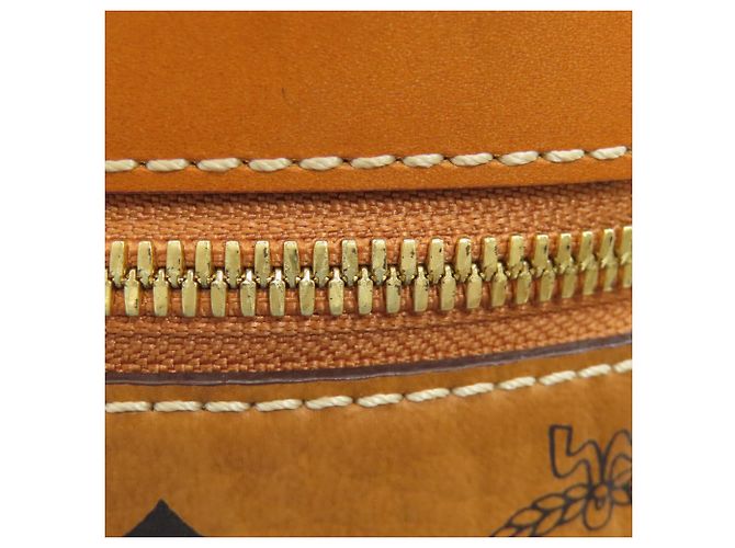 Borsa 2-Way MCM in PVC marrone - vista 14