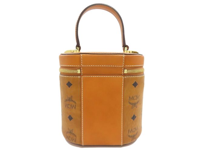 Borsa 2-Way MCM in PVC marrone - vista 2