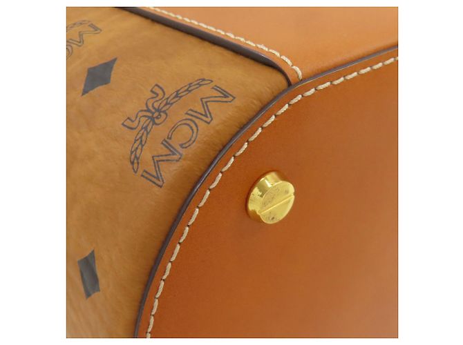 Borsa 2-Way MCM in PVC marrone - vista 25