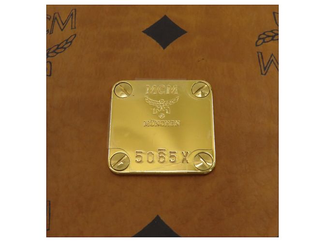 Borsa 2-Way MCM in PVC marrone - vista 8