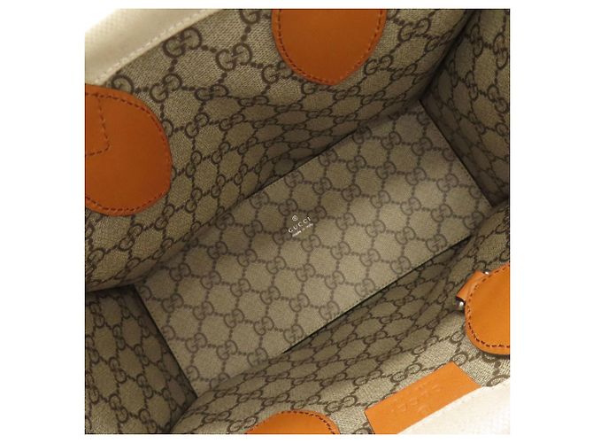Gucci 772144 Borsa 2-Way con stampa Beige - vista 5