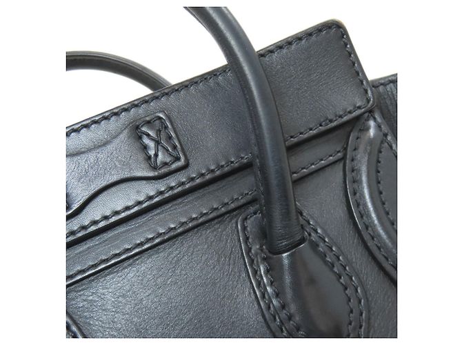 Céline Borsa Celine Luggage Nano 2-Way Nero - vista 17