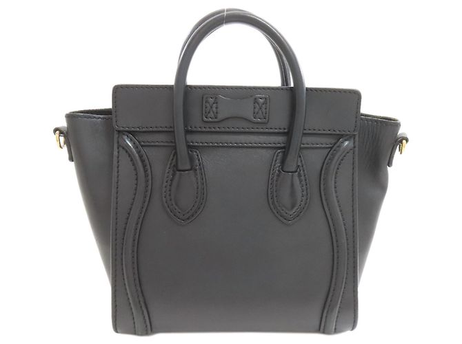 Céline Borsa Celine Luggage Nano 2-Way Nero - vista 2