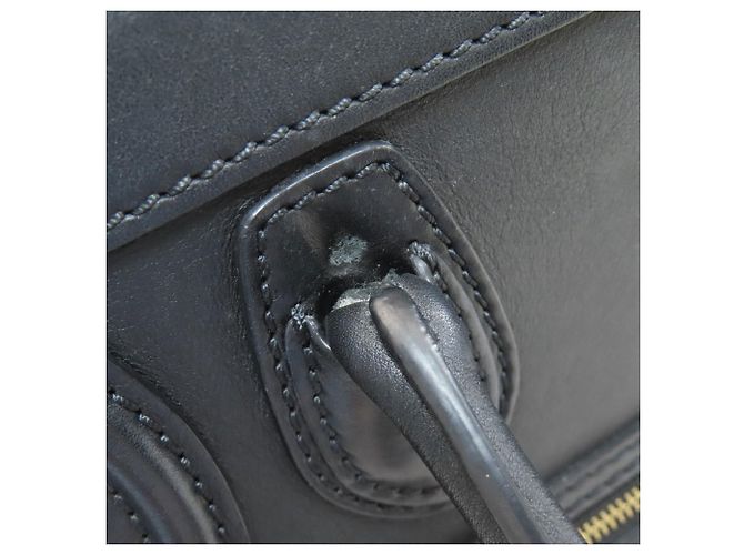 Céline Borsa Celine Luggage Nano 2-Way Nero - vista 21