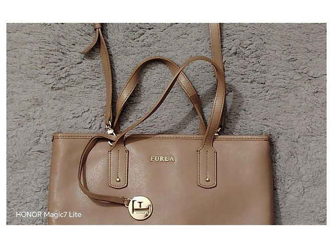 Furla Borsa Tote in Pelle Beige - vista 2