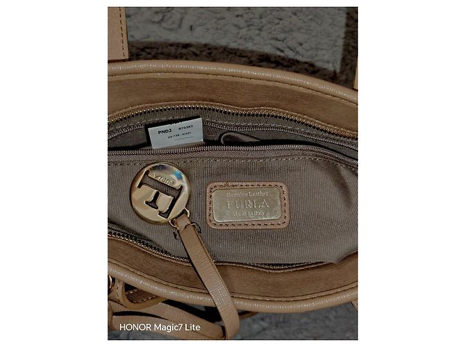 Furla Borsa Tote in Pelle Beige - vista 6