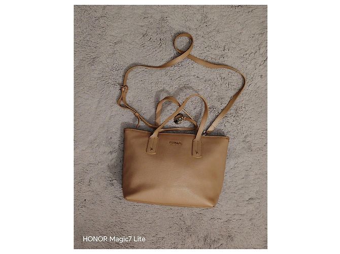 Furla Borsa Tote in Pelle Beige - vista 8