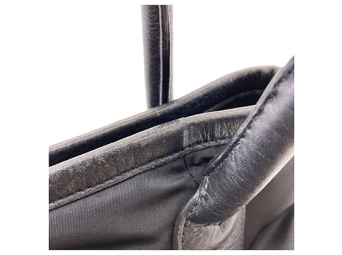 Prada Black Nylon 2-Way Tote Bag Schwarz - Ansicht 14