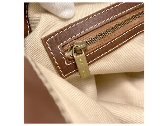 Céline Borsa Tote Celine Macadam Canvas Marrone Beige - vista 10