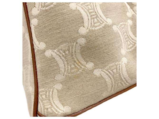 Céline Borsa Tote Celine Macadam Canvas Marrone Beige - vista 14
