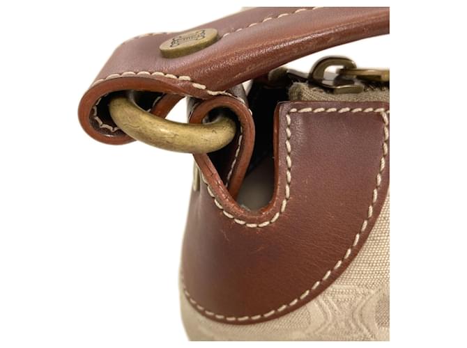 Céline Borsa Tote Celine Macadam Canvas Marrone Beige - vista 16