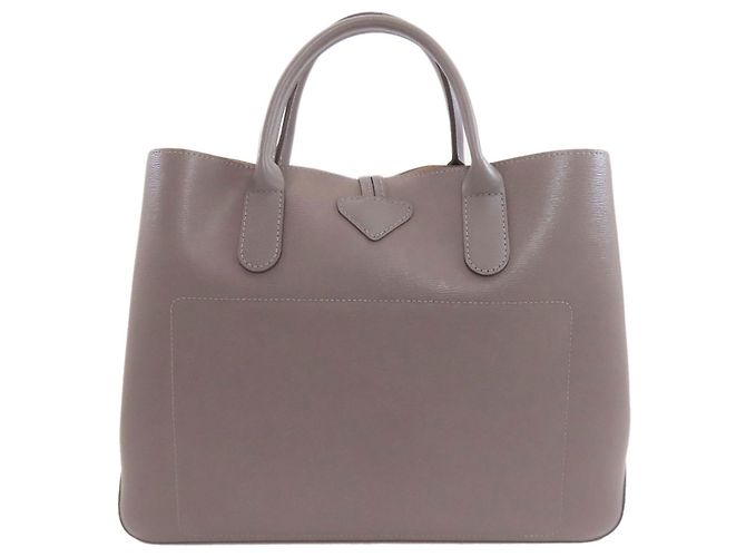 Borsa a mano in pelle Longchamp Le Roseau - vista 2