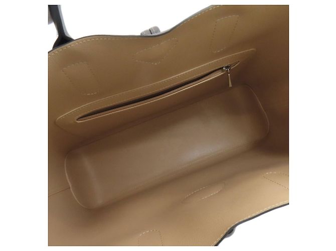 Borsa a mano in pelle Longchamp Le Roseau - vista 5