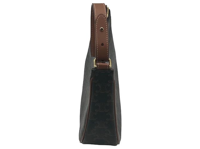 Céline Celine Ava Triomphe Canvas Small Marrone - vista 3