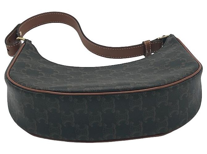 Céline Celine Ava Triomphe Canvas Small Marrone - vista 4