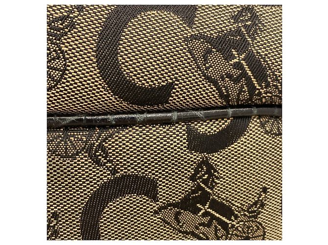 Céline Sac à main Celine C Sulky en toile pour femme Marron Noir - vue 12