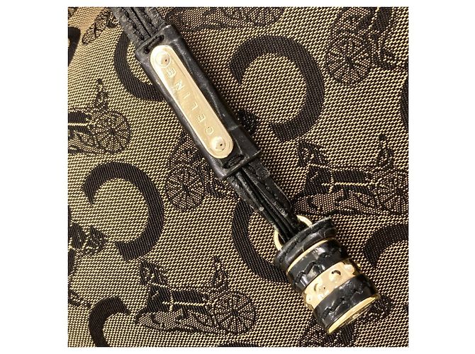 Céline Sac à main Celine C Sulky en toile pour femme Marron Noir - vue 13