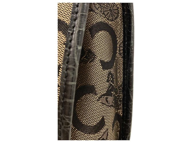Céline Sac à main Celine C Sulky en toile pour femme Marron Noir - vue 14