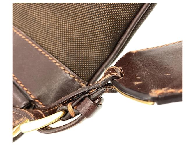 Borsa a Spalla Prada Logo Marrone scuro - vista 14