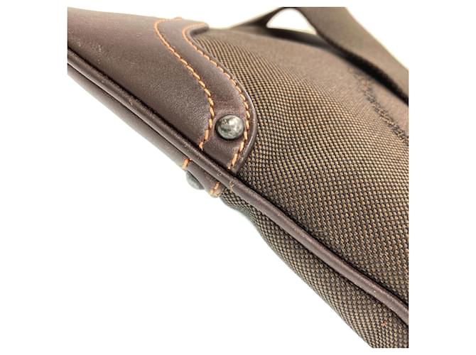 Borsa a Spalla Prada Logo Marrone scuro - vista 16