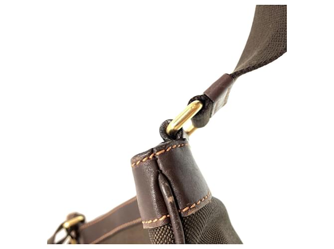 Borsa a Spalla Prada Logo Marrone scuro - vista 17