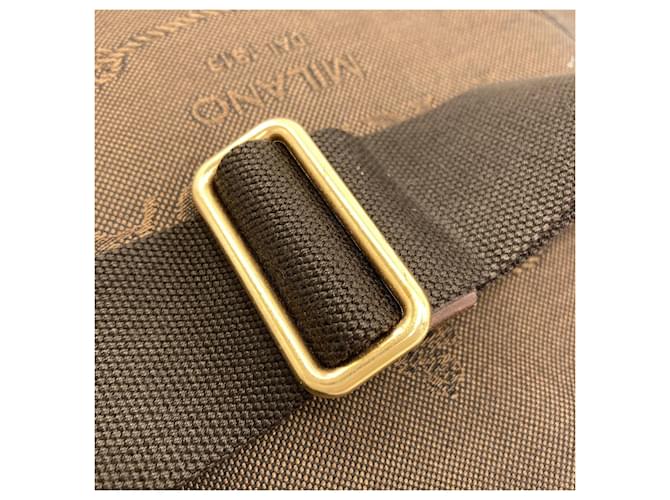 Borsa a Spalla Prada Logo Marrone scuro - vista 19