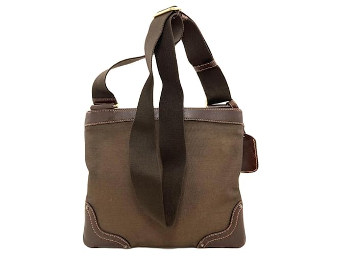 Borsa a Spalla Prada Logo Marrone scuro - vista 2