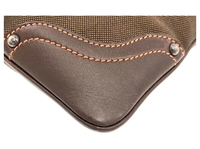 Borsa a Spalla Prada Logo Marrone scuro - vista 22
