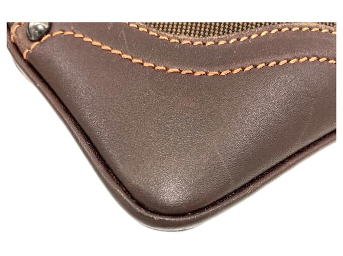 Borsa a Spalla Prada Logo Marrone scuro - vista 23
